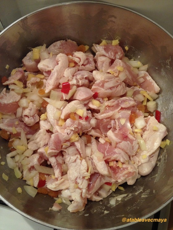 2. début de cuisson sans epices