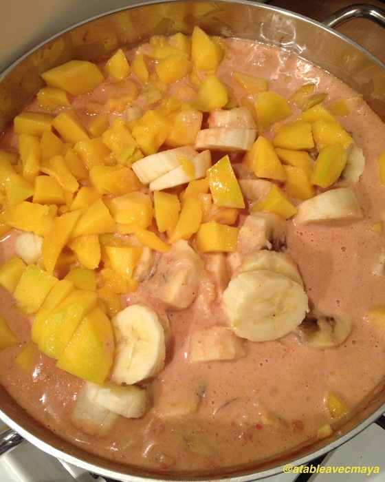 5. mangue et bananes ds sauce
