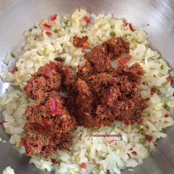 7. on ajoute la pate