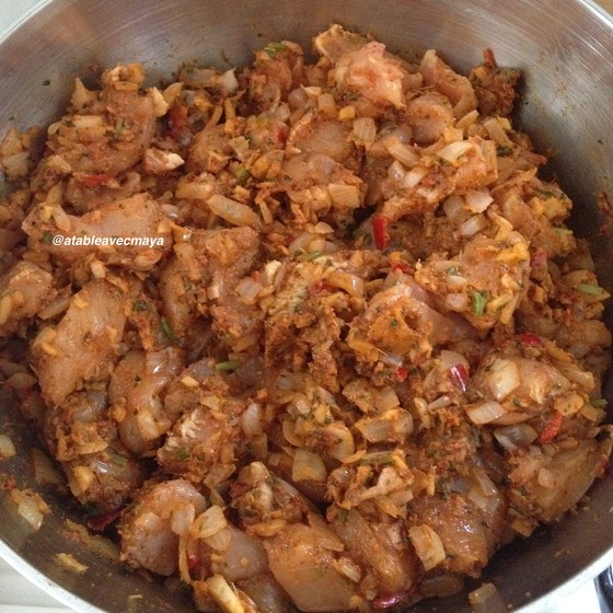8. on ajoute poulet