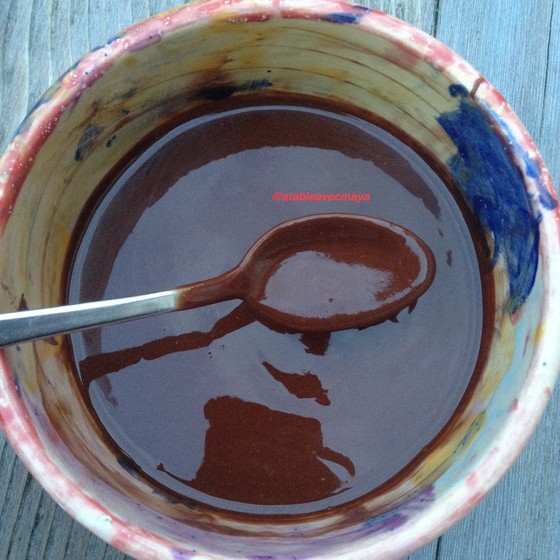 2. chocolat et beurre fondus