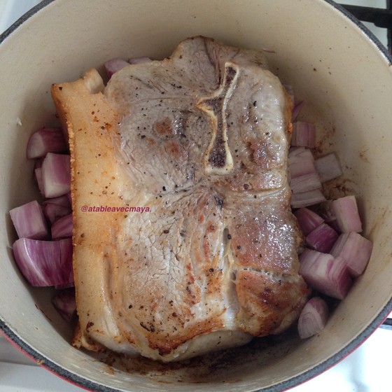 5. viande brunie et echalottes