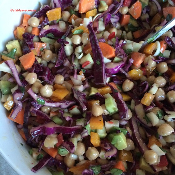 1. salade de pres et fourchette