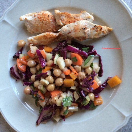 8. assiette salade et volaille