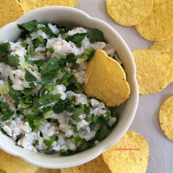 1. ceviche de lotte et nachos
